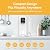 Brio SIMPL Countertop Water Dispenser, 3 Stage Water Filter & Adjustable Instant Hot Water | Easy Access Refillable 2.5L Tank | Tall 8.5" Dispense Height, LED Touch Controls, White