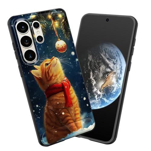smauncucn for Galaxy S26 Ultra Case,Soft TPU Slim Fashion Anti-Fingerprint Non-Slip Protective Phone Case Cover for Samsung Galaxy S26 Ultra 6.9 inch 2026,Christmas Cat