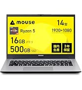 Amazon.co.jp: mouse B5 【3年保証】 ノートパソコン (Ryzen 7 8845HS