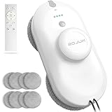 BOJUK Robot nettoyeur de vitres C260 avec système de pulvérisation à 2 voies, 3 modes de nettoyage, planification intelligente des itinéraires, pour fenêtres intérieures et extérieures, verre