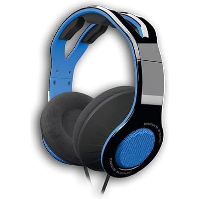 Gioteck - TX30 Megapack - Stereo Game&Go Headset + Thumb Grips + USB Charging Cable for PS4, Blue, Adjustable, GPKPS4-11-MU