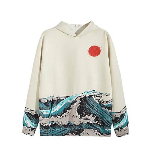Sweat à capuche homme style japonais idéal pour les sorties urbaines décontractées
