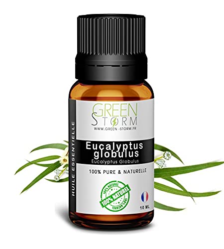 Huile Essentielle eucalyptus globulus - 100% pure et naturelle - HEBBD - Green-storm - 5 ML Cover
