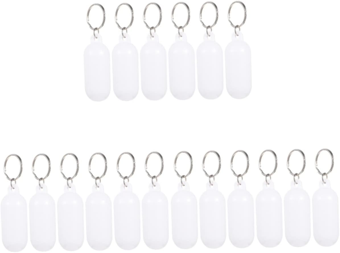 VANZACK Boat Keychain 18 Pcs Floating Key Ring Keychain Key Rings