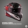 Royal Enfield CROSSAIR Full FACE PS I ABS GI RED M58 | Fit: Regular | Certification: ISI | Material : ABS | Type: Full face EPS Liner for Better Shock Absorption | Gender: Men's