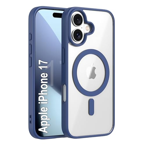 Image of amazon basics Back Case Cover for iPhone 17 | Compatible for iPhone 17 Back Cover | Scratch-Resistant Back Cover | Navy Blue