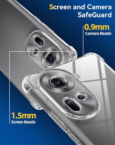 Image of Back Cover Transparent Soft Silicone Scratch Resistant Anti Slip Back Cover Case for Oppo Reno 11 - Transparent