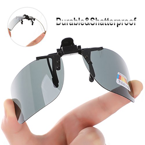 Clip on Sunglasses 4 Pack,Polarized Lens Fit over Prescription Glasses,Flip up Rimless Sunglasses2