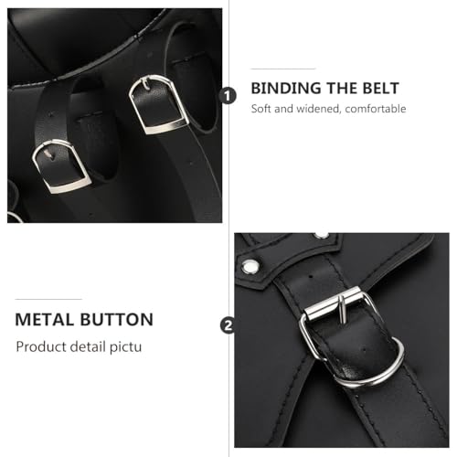 Bolsa lateral impermeable para motocicleta Amosfun, alforja derecha con compartimento para herramientas y portavasos, multifuncional para conducción al aire libre miniatura 3