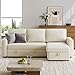 Yaheetech Sectional Sofa L-Shaped Sofa Couch Bed w/Chaise & USB, Reversible Couch Sleeper w/Pull Out Bed & Storage Space Living Room Beige