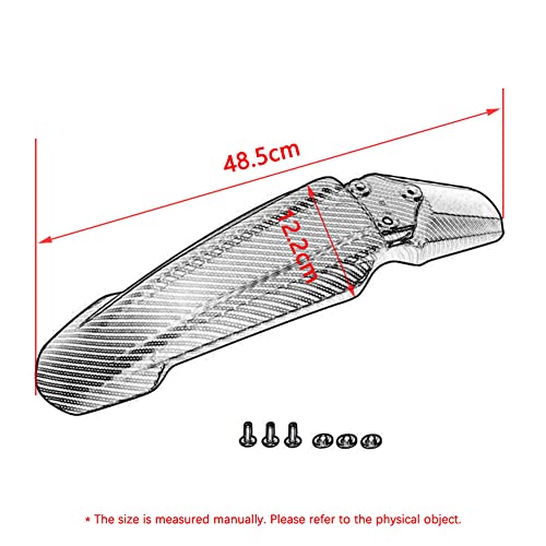 Jxmoto Surron Front-Rear Shock-Rear Fender Set Imitation Carbon Fiber Motorcycle Electric Dirt Bike Off-Road Shock Absorber Mudguard Fender Mud Guard For Light Bee Sur Ron S/X Segway X160 / X260 #TOP4