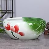 ガーデニング用品 オブジェ 植木鉢 金魚鉢 睡蓮鉢 水槽 鉢 水耕栽培 穴なし セラミック お洒落 雰囲気アップ 植物用プラントポット サボテン鉢 園芸用品 排水孔なし スタイリッシュ 屋内植木鉢 室内用プランター インテリア鉢 [XCZYL] タイプ13 32*14cm