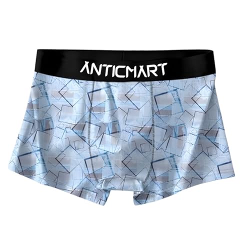 Image of Men's Extra Thin Elastic Ice Silk Underwear - Long, Comfortable, Breathable Boxer Brief Trunks (Pack of 3)
