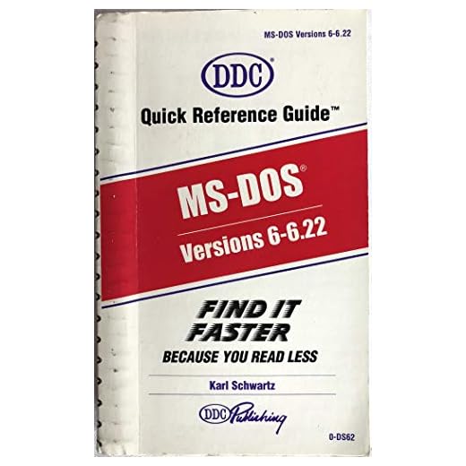 MS-DOS: Versions 6 and 6.22 (Quick Reference Guide)