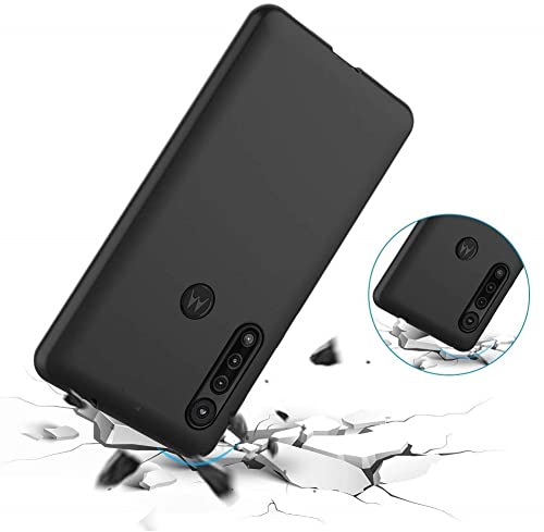 Image of Mobile Back Cover Case for Motorola Moto G8 Plus (Silicone Case|CameraProtection|Black SC1510)