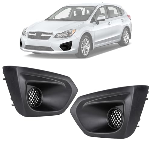 Fog Lights Lamp Cover Compatible with Subaru Impreza 2012-2014 Matte Black