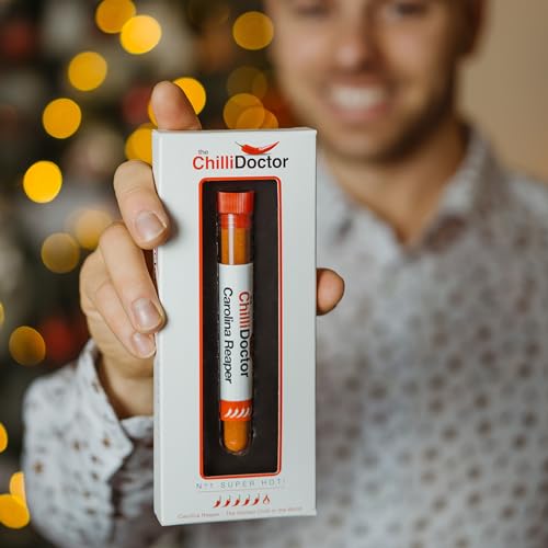 The Chilli Doctor® No 1 Super Hot! Carolina Reaper – Extrem Scharfes Chili Pulver | Ideal für Geschenke für Männer, Weihnachtsgeschenk, Grill-Enthusiasten, Scharfe Gewürze und Hot Spices Liebhaber 9 g
