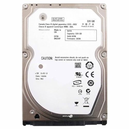 Disco duro interno 2,5 SATA 320GB 5400 RPM caché 8MB para ordenador portátil