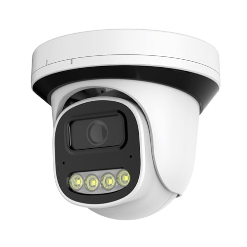 Caméra dôme IP PoE 5 MP extérieure avec micro intégré et objectif 2.8mm - 2