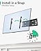 Alrhipvm Fixed TV Wall Mount for 14-43 Inches Flat Screen TVs, Low Profile TV Mount Bracket Hold Up 55lbs, Wall Mount TV Bracket Flush Mount Space Saving, Max VESA 200x200mm, Black, AMFS8