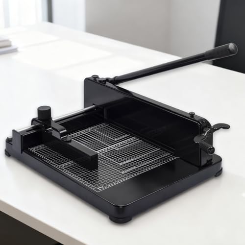 Heavy Duty Paper Cutter for A4 Paper, Guillotine Paper Cutter 12 Inch,...