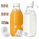 Rangement parfait n'importe où : les bouteilles de lait en verre compactes s'adaptent à n'importe quel réfrigérateur et sont idéales pour la maison, le bureau ou en déplacement. Ils offrent une solution de stockage fiable pour les boissons et les aliments, toujours à portée de main et peu encombrante.