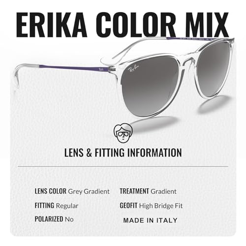 Image of Ray-Ban RB4171 ERIKA COLOR MIX Phantos Shaped Sunglasses for Women with Official RAYBAN Eyewear Kit