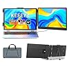KEFEYA Extensor de pantalla para laptop, 14 pulgadas, FHD 1080P IPS, extensor de monitor de computadora portátil, monitor portátil para portátiles de 13 a 17 pulgadas con puerto USB-C/HDMI, Plug n