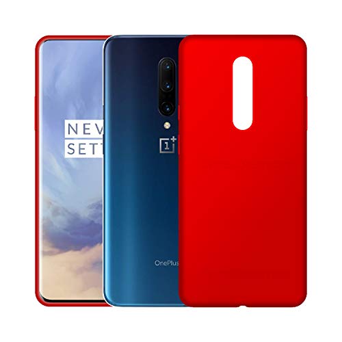 Image of Case Creation Luxurious og Series for oneplus 7 pro case Cover,Anti-Dirty Slim case Frosted Matte Cute Candy TPU Raised Bezel (Splash of Color) Back Cover for oneplus 7 pro -Wine red