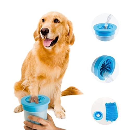 COPO LIMPADOR LIMPA PATAS PATINHAS DE CACHORRO CÃO PET COR AZUL