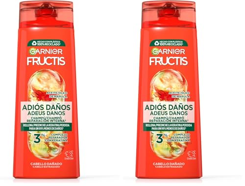 Garnier - Champú Fructis Adiós Daños 300 ml (Paquete de 2)