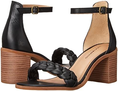 Lucky Brand Women's Sertini Ankle Strap Sandal Heeled, Black, 10 | Image 6