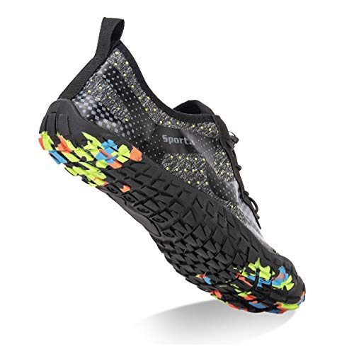 Image of Water Shoes for Men Barefoot Quick-Dry Aqua Sock Outdoor Athletic Sport Shoes for Kayaking, Boating, Hiking, Surfing, Walking