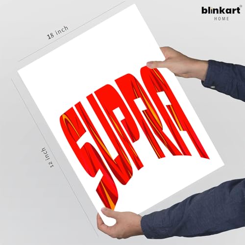 Image of BLINKART Toyota SupraCar Posters Sticker Gift Items for Boys Room Wall Decor || Comes with Double-Sided Tape|| Decoration Bedroom Living Room Office Studio Decor | 12x18 In (A3) - CAR-271