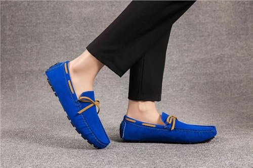 Men's Loafers Shoes Round Toe PU Leather Driving Style Loafer Lightweight Flexible Comfortable Walking Slip On2