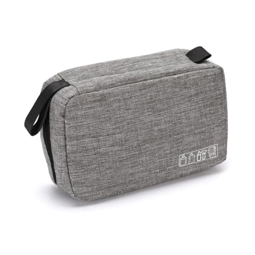 Necessaire Organizadora de Viagem: Maquiagem e Higiene Pessoal (Cinza)