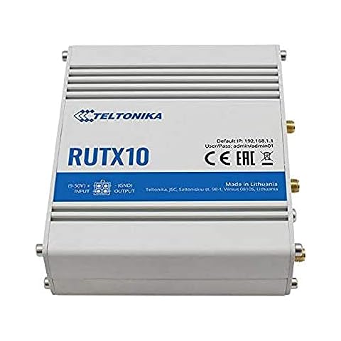Teltonika RUTX10 Professional Gigabit I/O USB RutOS Dual Band Bluetooth USB Professional Wireless Router Cover