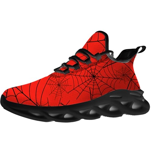 Men's Women's Fashion Sneakers Spider Web Shoes Running Walking Tennis Shoes