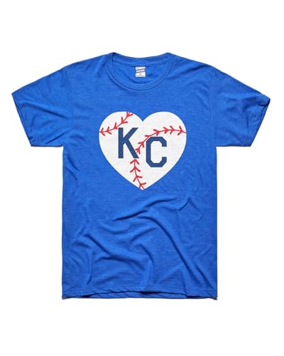 Charlie Hustle Baseball KC Heart Royal Blue Unisex T-Shirt PC29 / XL
