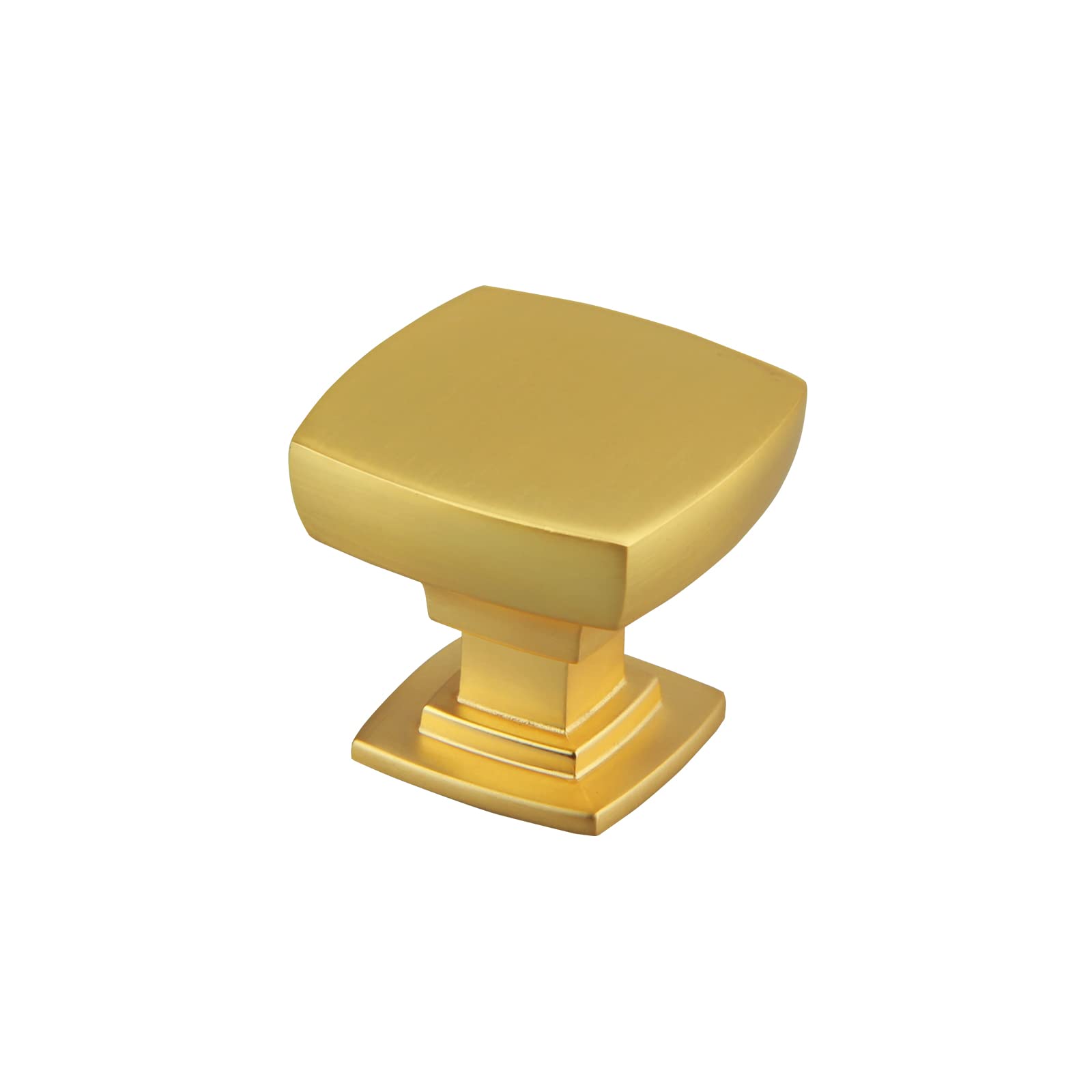 10 Pack Cabinet Knob - Matte Gold Brushed Knob Drawer Pulls Door Knobs Dresser Drawer Handles Knobs for Dresser Drawers