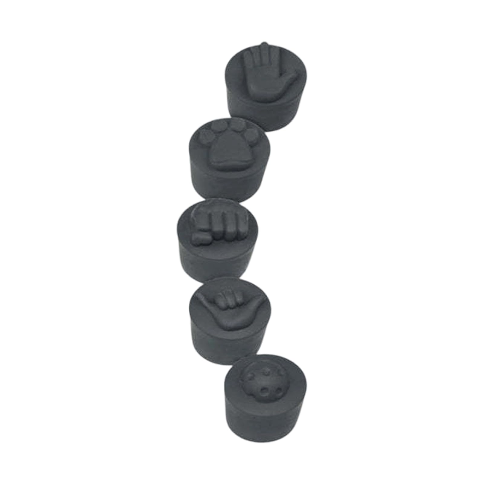 Xjdzineq B Practice Paddle Grip Caps 5 Piece Silicone End Covers, Compact Tail Stoppers For Paddle Ags And Training Replacement Grip Accessory Training Gear