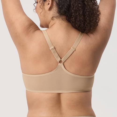 Image of DELIMIRA Women's Front Closure Racerback Bras | Plus Size, Full Coverage, Lace, Underwire, No Padding Unlined