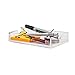 Memo Pad Note Holder by Draymond Story - Clear Acrylic Desk Tray Fits 4 x 6 Inches Note Paper, Index Cards (Clear Desktop Stationery Series)