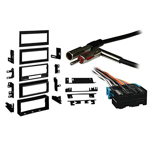Harmony Audio Compatible with Chevy S 10 Blazer 1990-1994 Single DIN Stereo Harness Radio Install Dash Kit Package