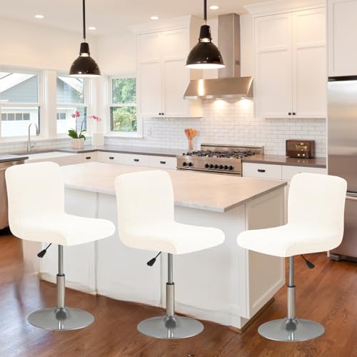 Image of Chair Covers Bar Stool Cover 4pc Bar Chair Cover Swivel Bar Stool Slipcover