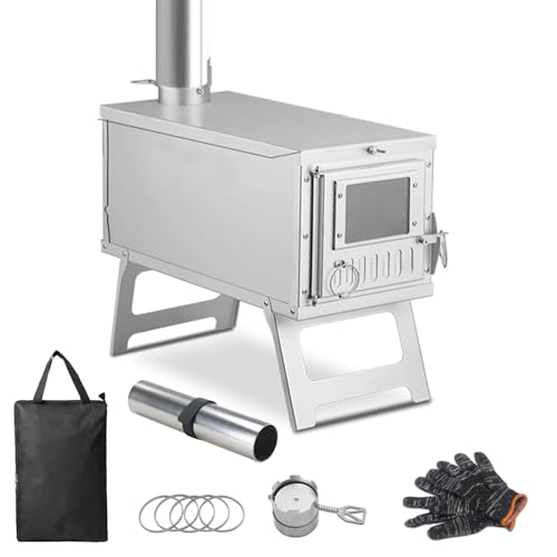 Yesinaly Ultralight Camping Stove Portable Wood Burning Stove for Tent, Camping, Outdoor Cooking,...