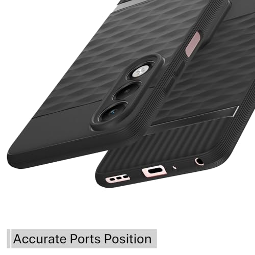 Image of Pikkme Back Cover for Oppo K13x 5G Camera Protection 3D Hexa Cube Design Silicone Protective Bumper Case (Black)