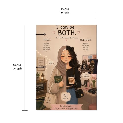 Image of I Can Be Both Diary Notebook 7x5 Inch 160 Pages Unruled Journal for Notes