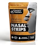 Sports Medica Nasal Strips for Snoring, Snoring Solution Nose Strips for Breathing Support, Comfortable Strong-Adhesive Tape for Better Sleep and Night Time Relief, 30 Count