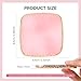 MelodySusie 1PC Square Shape Resin Nail Art Palette, Professional Color Mixing Board for Gel Polish, Acrylics, Pigment Blending, Salon and DIY Makeup Artist Tool, Pink